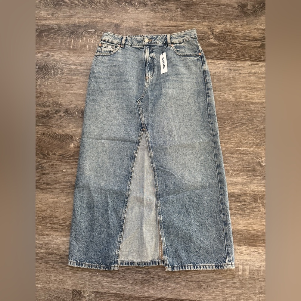 Garage Blue Denim Women's Maxi Skirt